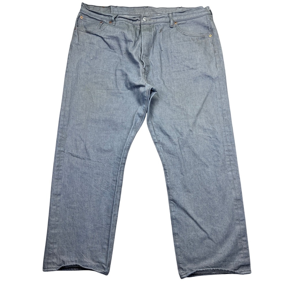 Levi's 501 Men's‎ Jeans Denim Straight Leg Button Fly Distressed Sz 44 Fits 41"